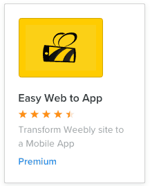 weebly easy web app