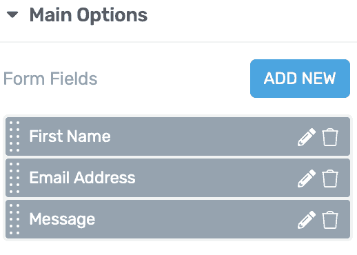 contact form add fields