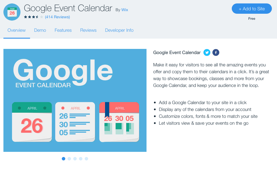 google event calendar