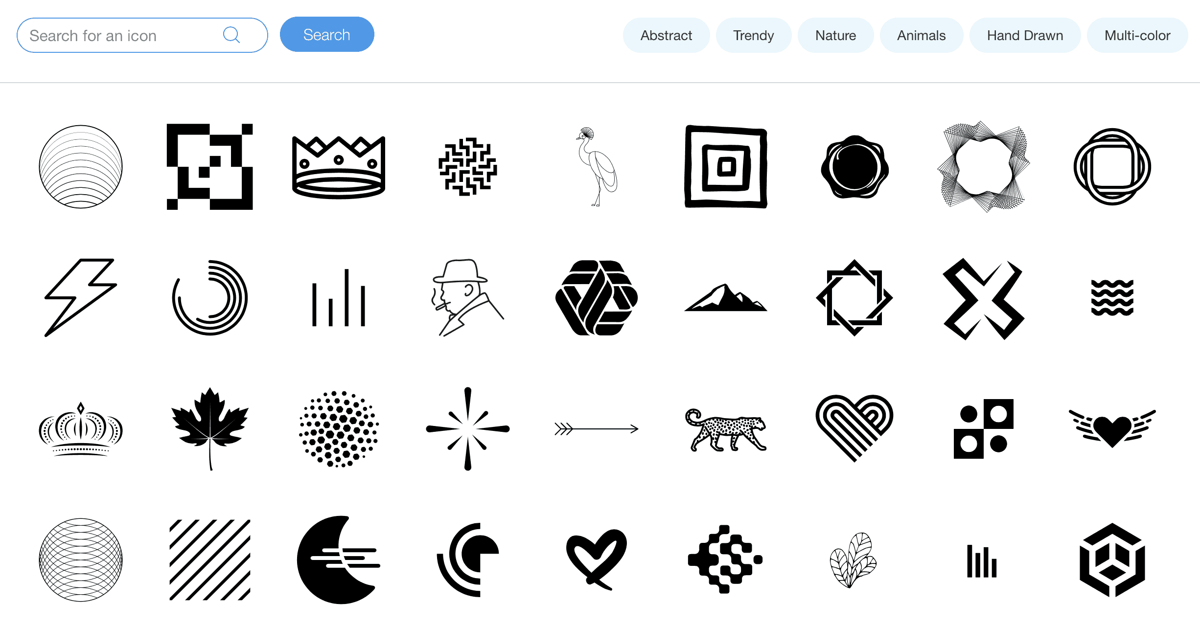 wix logo maker icons