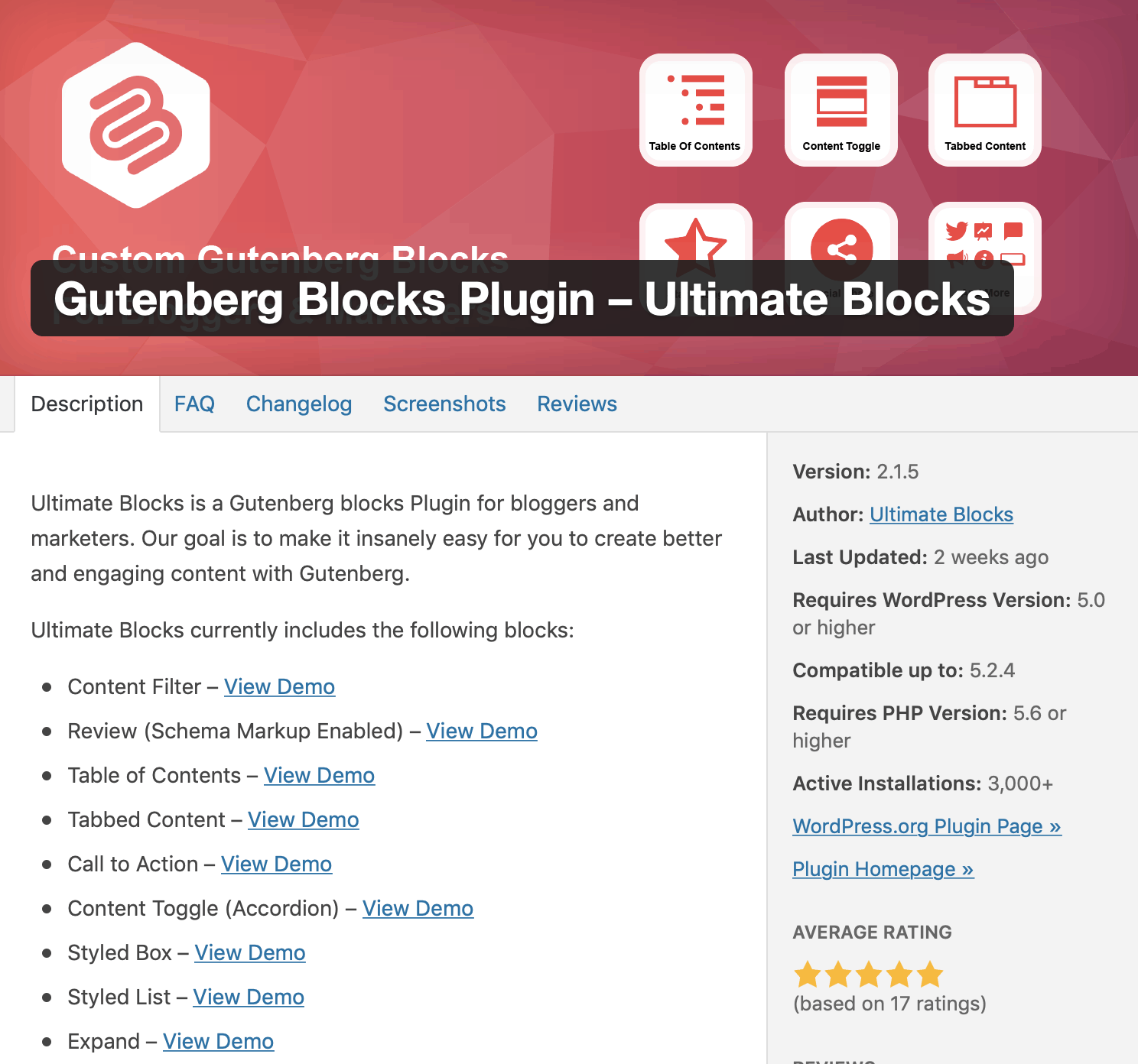gutenberrg blocks plugin ultimate blocks
